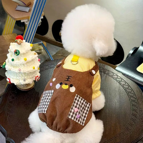 Bichon Fake Two Pieces Pocket Sweatshirt Summer Thin Dog Clothes Anti Hair Loss Pet Teddy Sleeve He Small Dog Two Legs Clothes